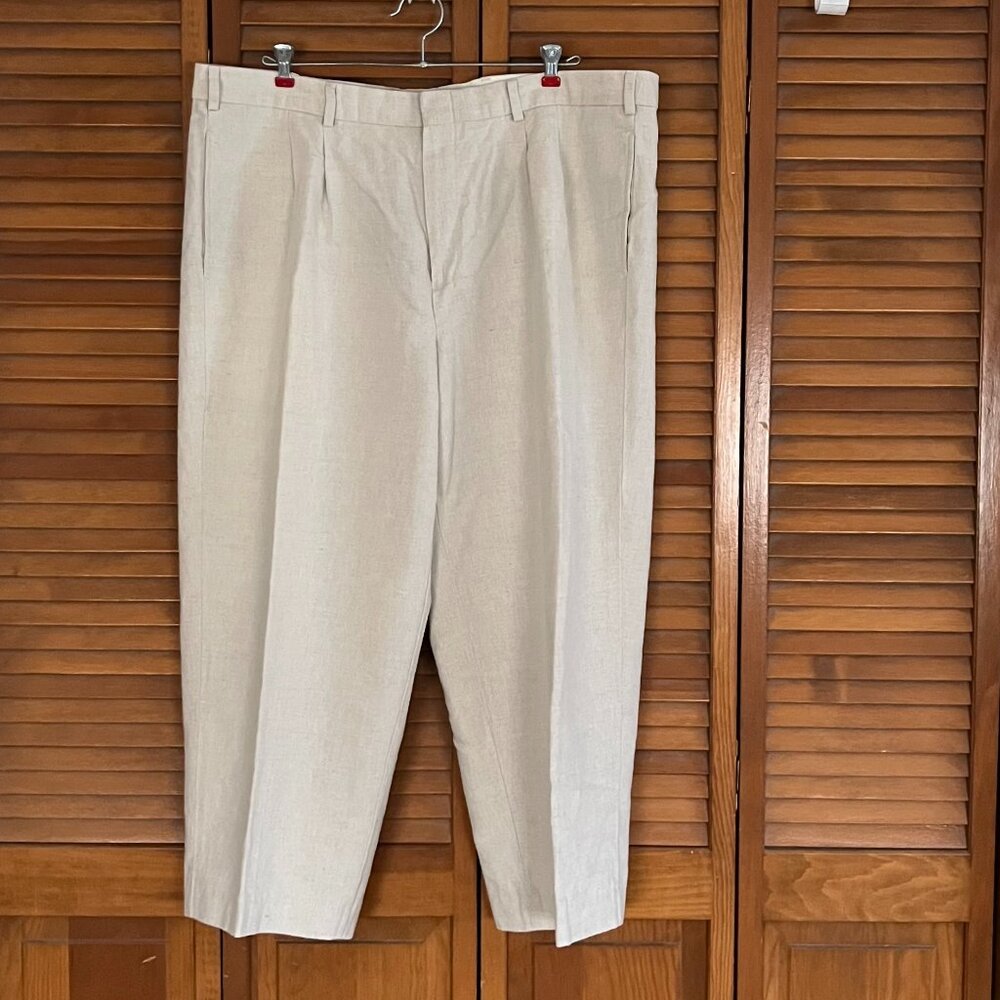 MENS LL BEAN LINEN PANTS